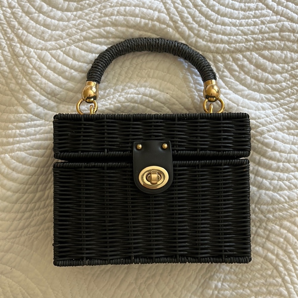 Zara Black Basket Bag